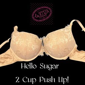 STUNNING Champagne La SENZA 'Hello Sugar' Push-up Bra size 36 C